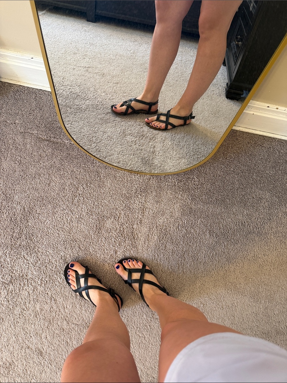 Black Strappy Women's Sandals - Classic Summer Style